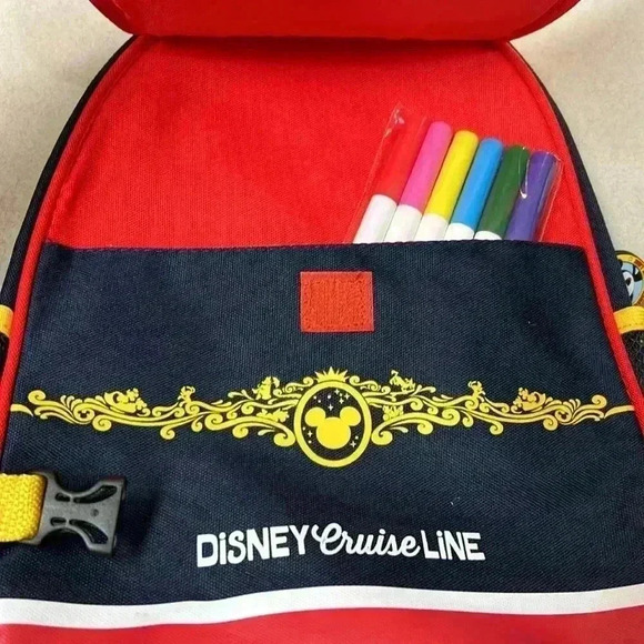 Disney Cruise Lines Kids Backpack Color Children Vacation Travel Mickey Mouse - Picture 9 of 11